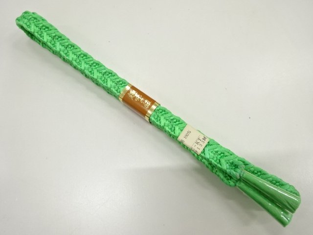 JAPANESE KIMONO / UNUSED HAND-TIED OBIJIME